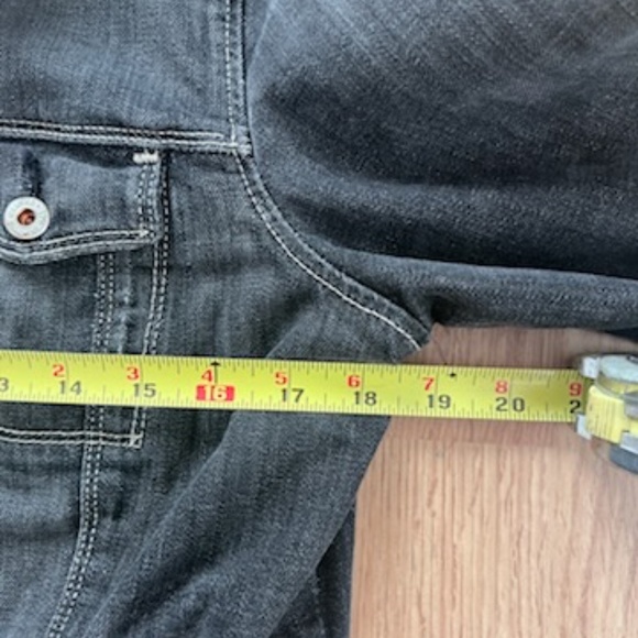 Ralph Lauren Womens Polo Jeans Jacket Jamie Vintage Distressed Black L - Picture 9 of 11